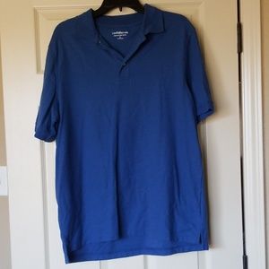 Blue men's polo shirt